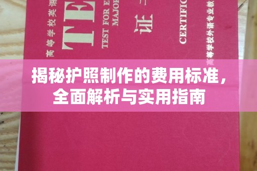 淡水揭秘护照制作的费用标准，全面解析与实用指南