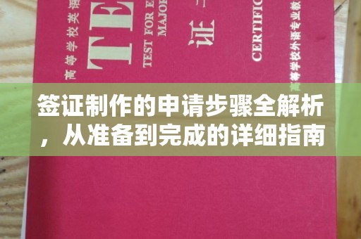 淡水签证制作的申请步骤全解析，从准备到完成的详细指南